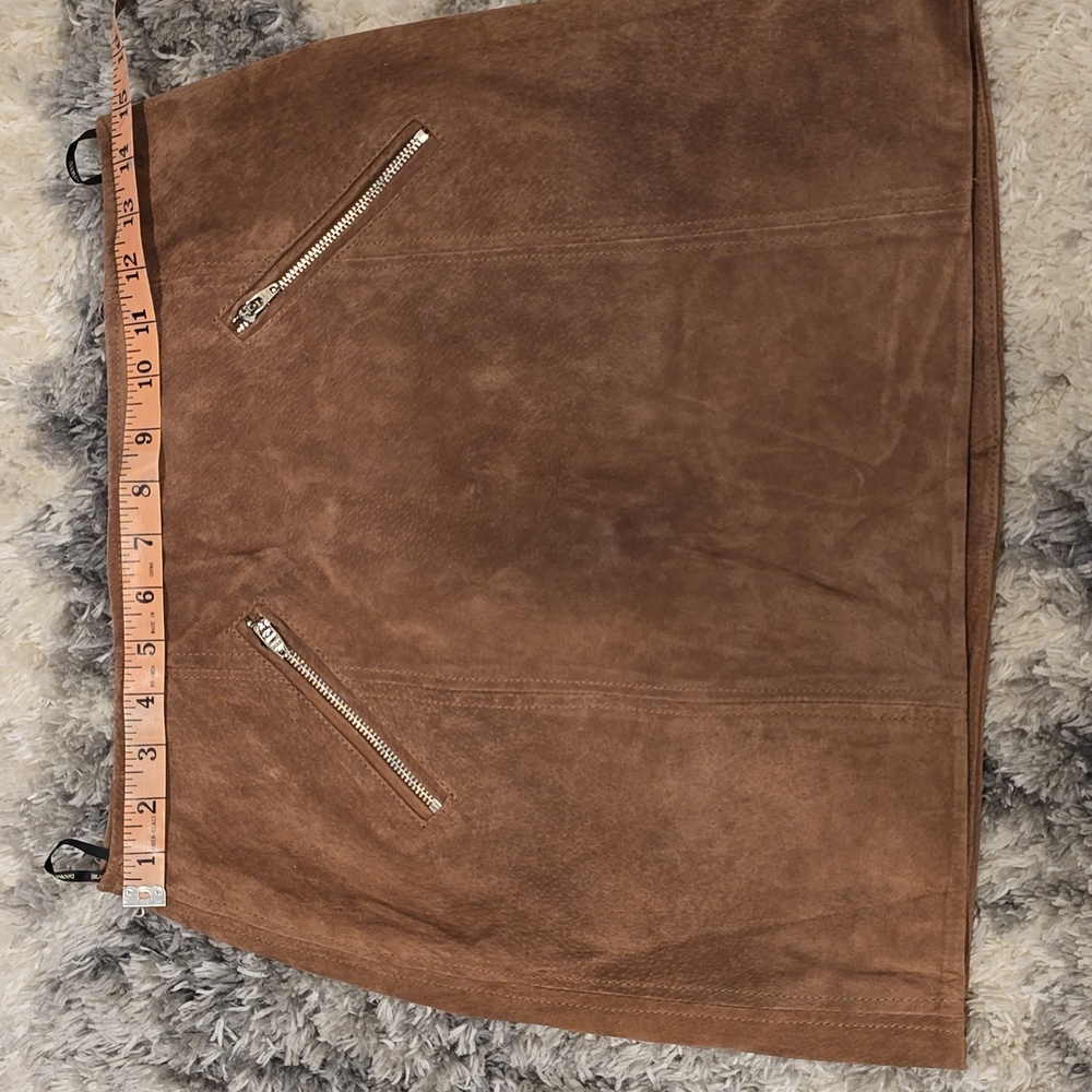 BLANKNYC Suede Leather Mini Skirt